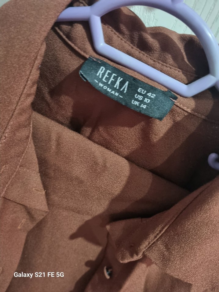 Düğmeli Kahverengi İkili Takım - Görsel 3