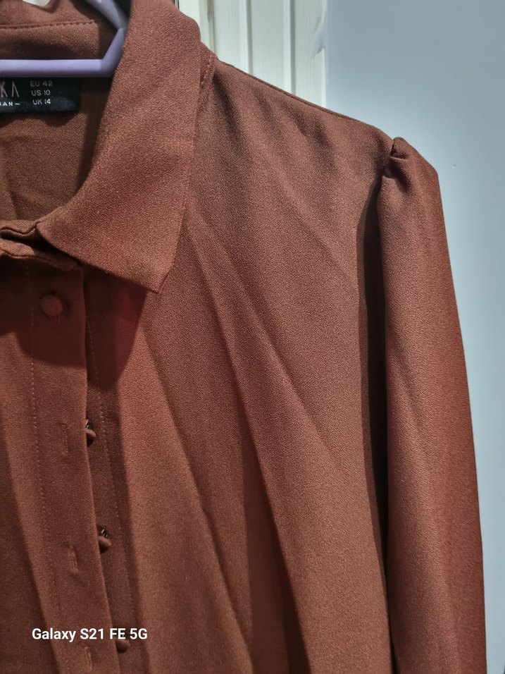 Düğmeli Kahverengi İkili Takım - Görsel 5