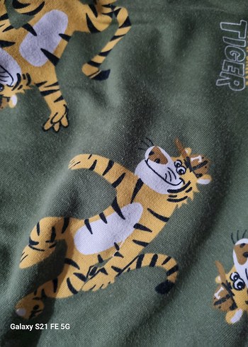 Erkek Çocuk Kaplan Baskılı Eşofman Takımı - Görsel 5