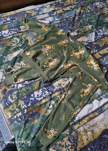 Erkek Çocuk Kaplan Baskılı Eşofman Takımı - Görsel 3