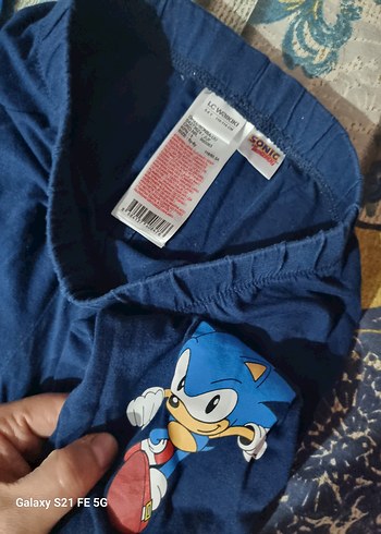 Erkek Çocuk Mavi Sonic Baskılı Eşofman Takımı - Görsel 4