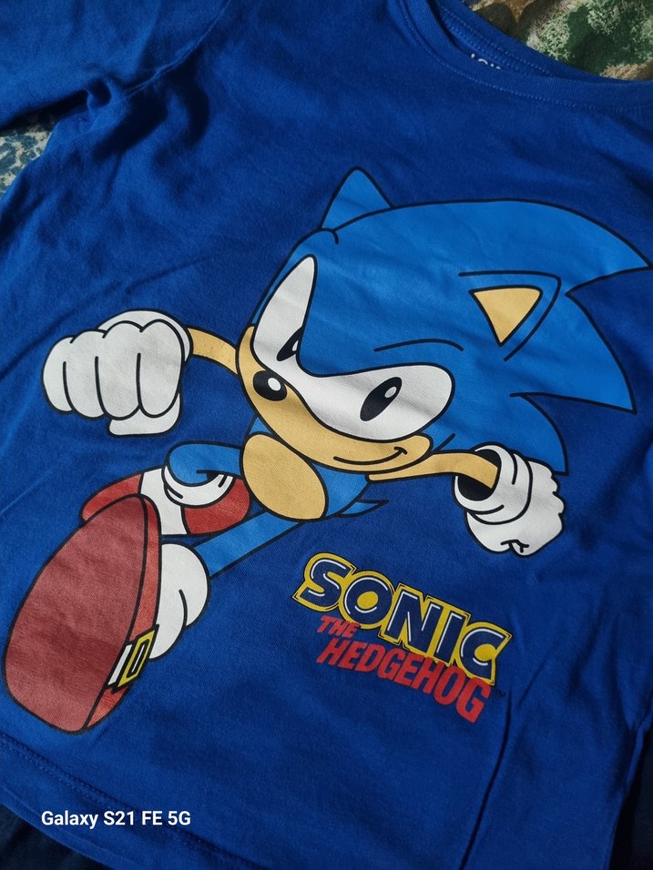 Erkek Çocuk Mavi Sonic Baskılı Eşofman Takımı - Görsel 3