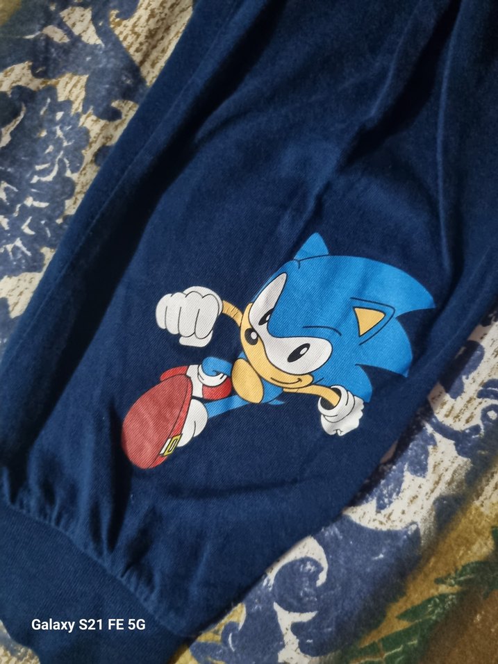 Erkek Çocuk Mavi Sonic Baskılı Eşofman Takımı - Görsel 2