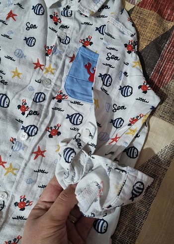 Erkek Çocuk Uzun Kollu Desenli Gömlek - Görsel 3