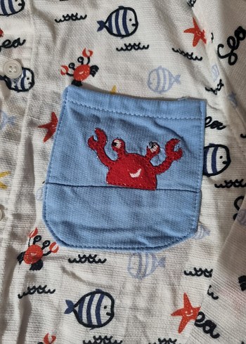 Erkek Çocuk Uzun Kollu Desenli Gömlek - Görsel 4