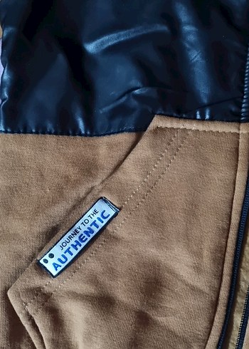 Erkek Çocuk Kahverengi Kapüşonlu Eşofman Takımı - Görsel 4