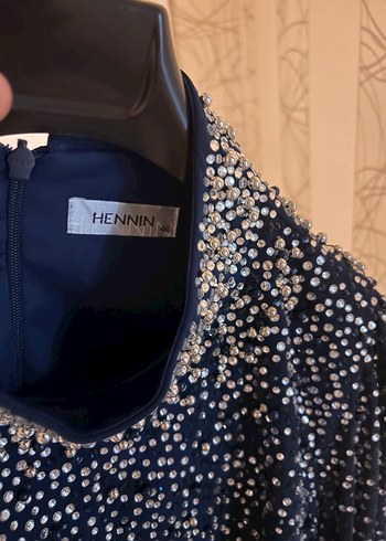 Uzun Siyah Drapeli Abiye Elbise (şal,ayakkabı ve çanta ile) - Görsel 6