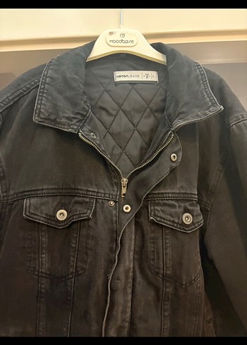 Antrasit Fermuarlı Erkek Denim Ceket - Görsel 2