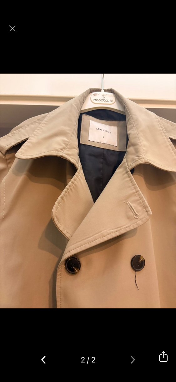 Bej Kemerli Midi Erkek Trençkot - Görsel 2