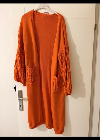 Brtc Marka Bohem Tarzı Örgü Kadın Kışlık Uzun Hırka - Görsel 2