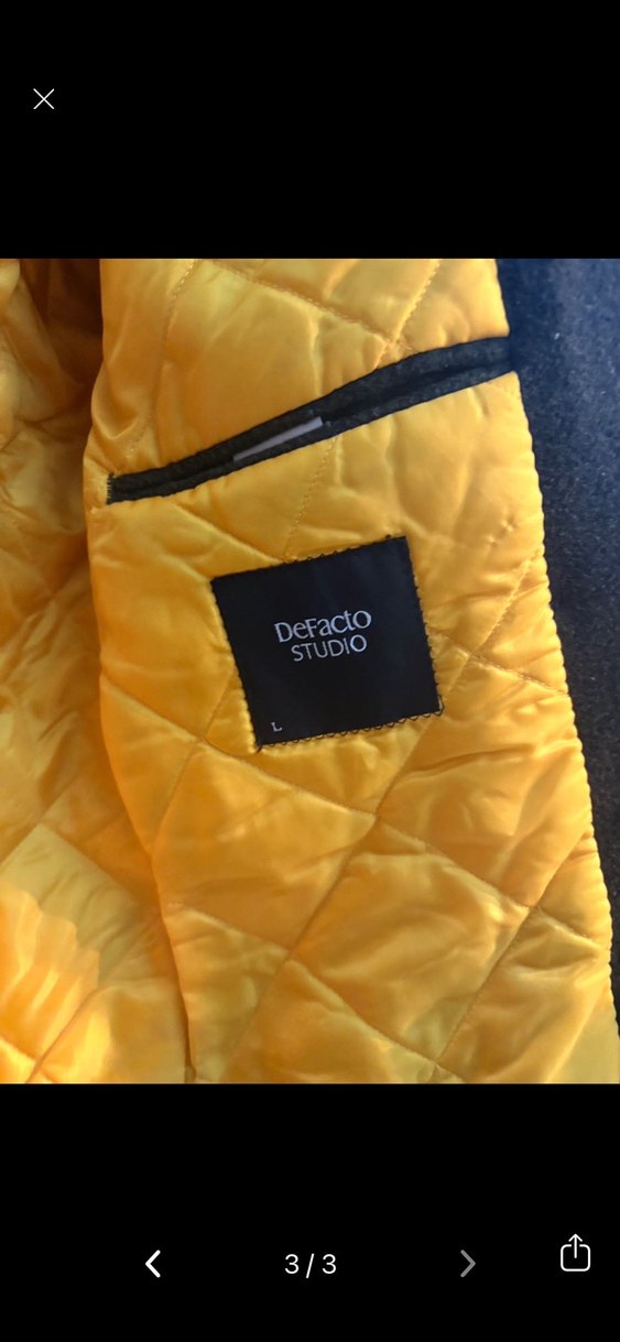 Düğmeli Haki Erkek Klasik Kaban - Görsel 3