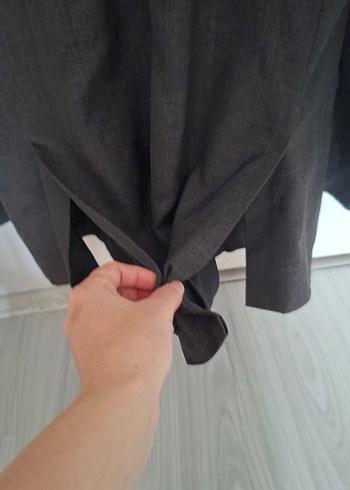 Gri Düğmeli Erkek Ceket - Görsel 4