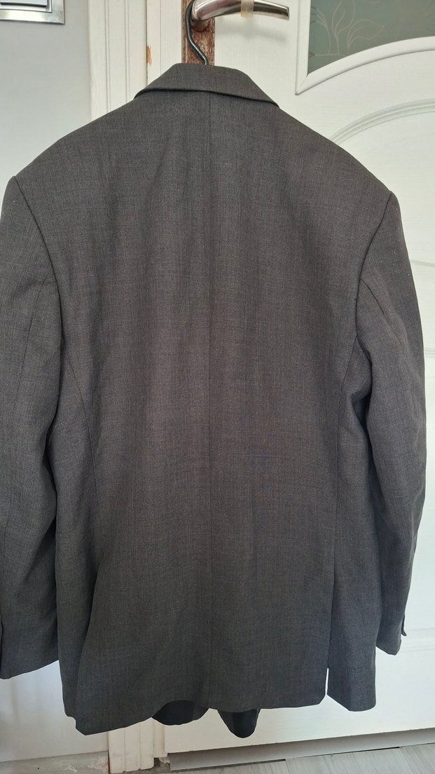 Gri Düğmeli Erkek Ceket - Görsel 3