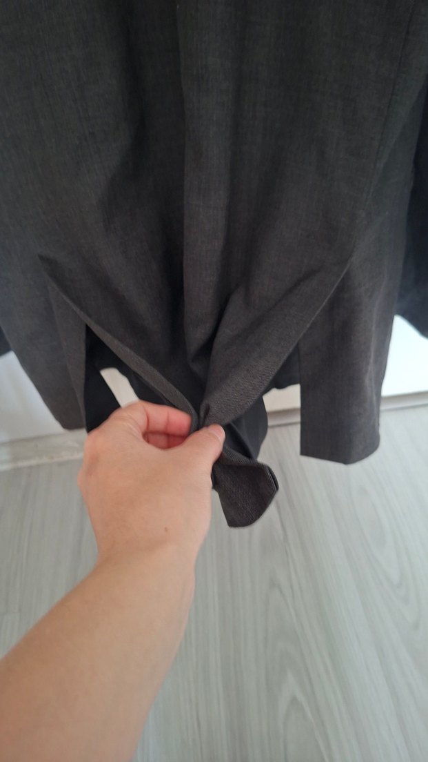 Gri Düğmeli Erkek Ceket - Görsel 4