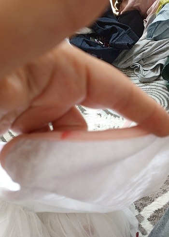 18-24 Ay Beden beyaz Renk Beyaz Nakışlı Straplez Kız Elbisesi
