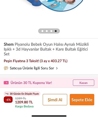 Müzikli piyanolu oyun halısı