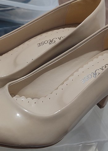 Bej Rugan Stiletto Topuklu Kadın Ayakkabı - Görsel 4