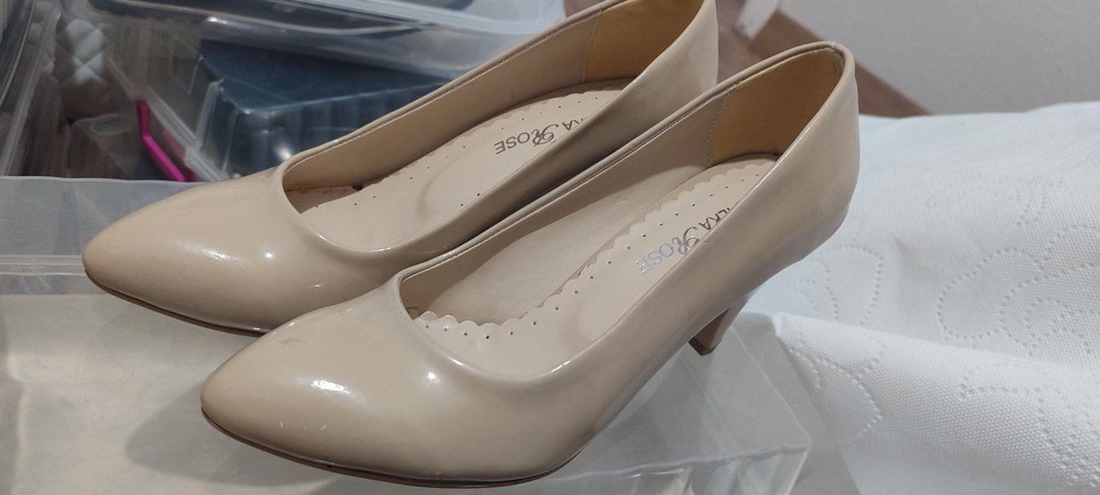 Bej Rugan Stiletto Topuklu Kadın Ayakkabı - Görsel 4