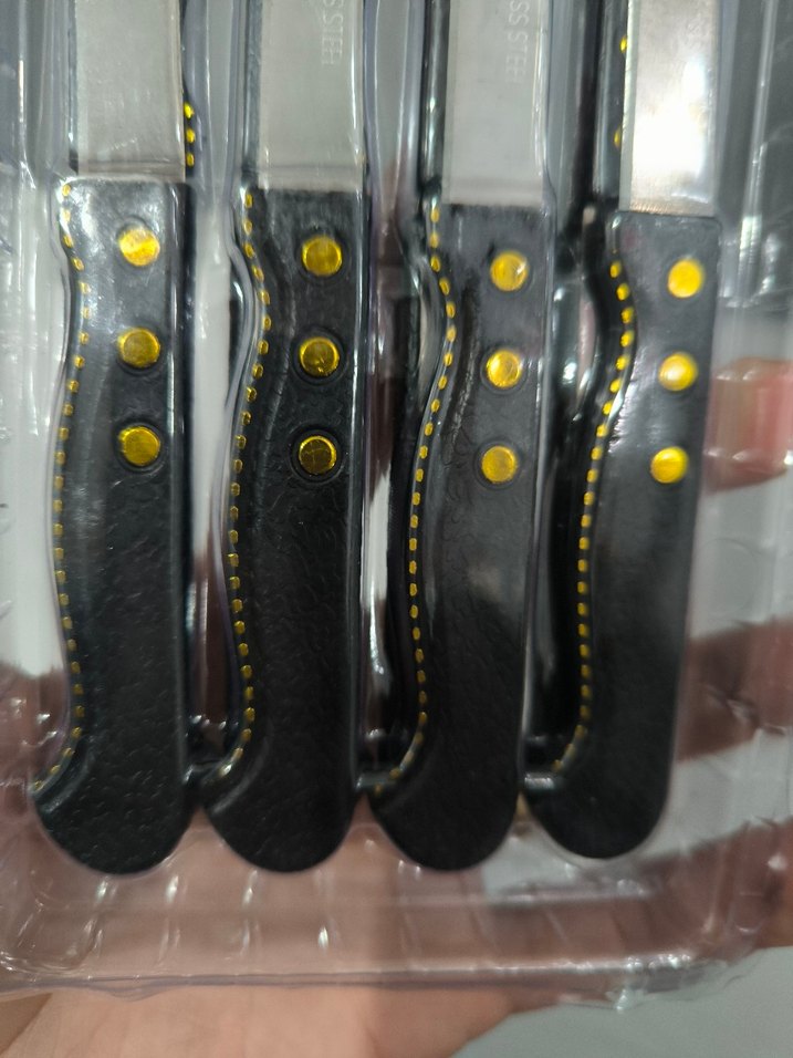 Siyah 12 Parça Bıçak Seti siyah gold - Görsel 3