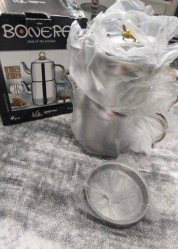 2 adet bonera Çaydanlık Seti Jumbo boy - Görsel 3