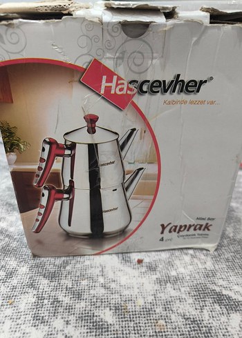 Hascevher mini Çelik Çaydanlık takımı sıfır - Görsel 4