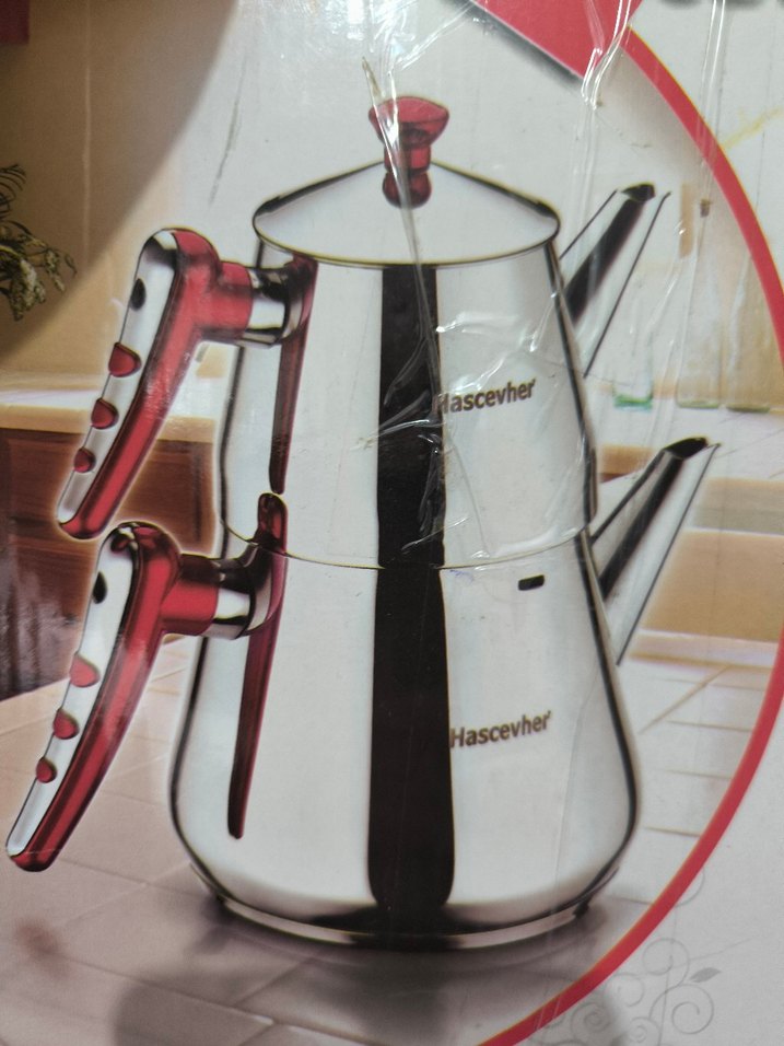 Hascevher mini Çelik Çaydanlık takımı sıfır - Görsel 2