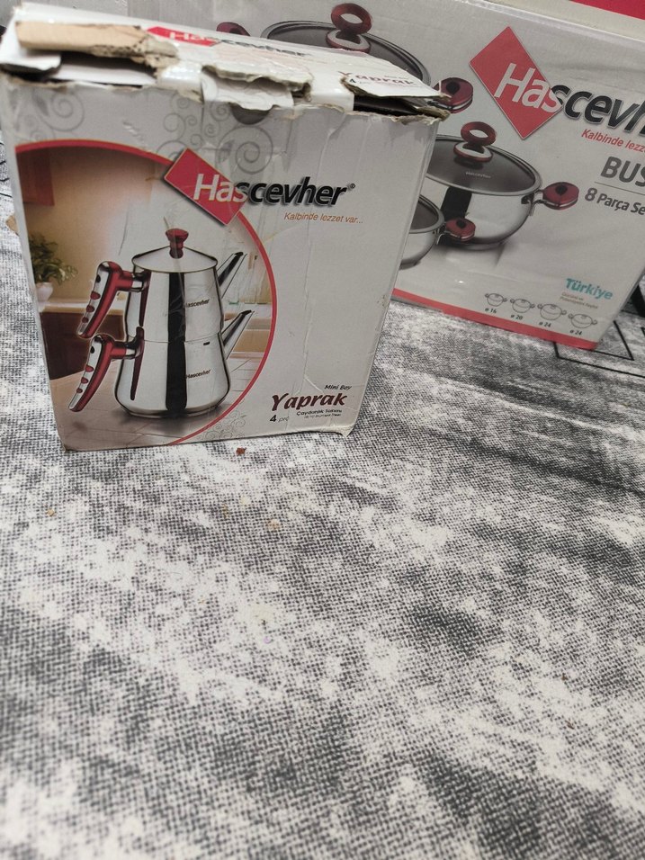 Hascevher mini Çelik Çaydanlık takımı sıfır - Görsel 3