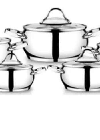 CVS 10 parça çelik tencere seti sıfır kutulu - Görsel 5