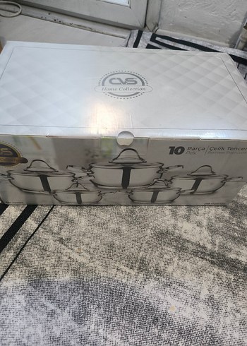 CVS 10 parça çelik tencere seti sıfır kutulu - Görsel 4