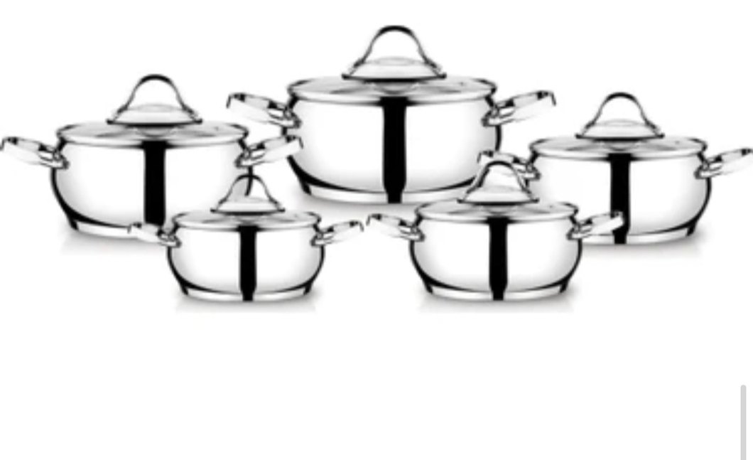 CVS 10 parça çelik tencere seti sıfır kutulu - Görsel 5