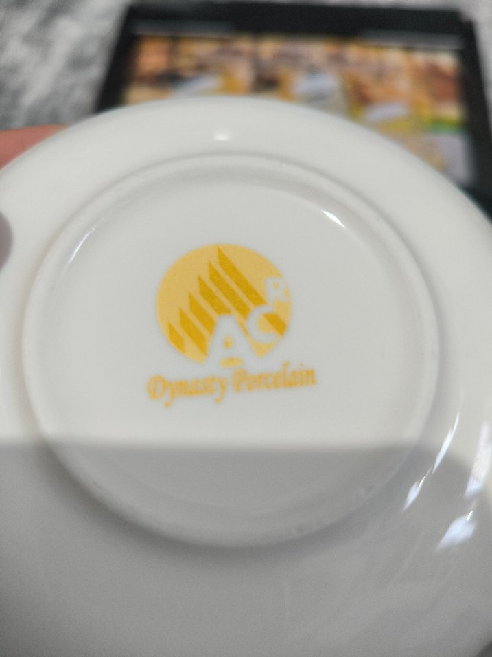 Gri Desenli Beyaz 6'lı Kahve Fincanı Seti - Görsel 3