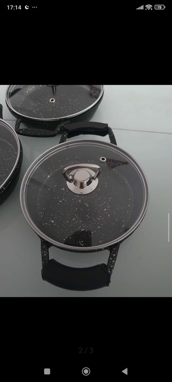 6 parça döküm Tava seti sıfır kutulu - Görsel 2