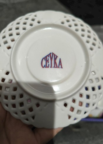 Ayaklı beyaz porselen kahve fincanı 6lı - Görsel 4