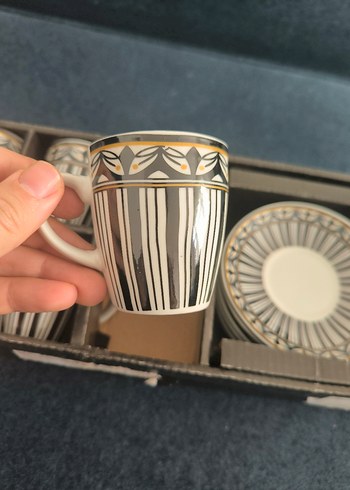 English home 6lı Kahve Fincan Seti sıfır - Görsel 5