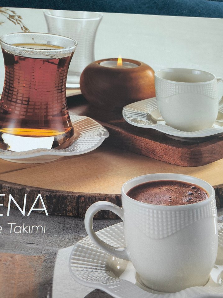 Kütahya porselen 18 parça çay/kahveseti - Görsel 2