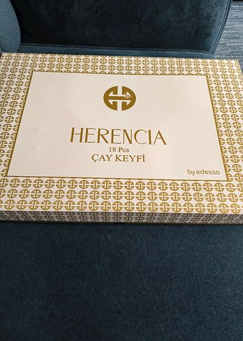 Herencia beyaz ve Altın Desenli 6'lı Çay Seti - Görsel 2