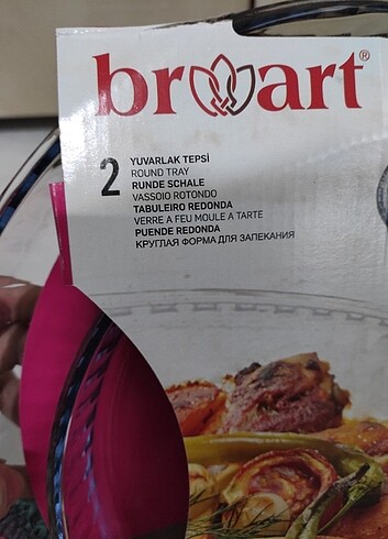 Diğer 2li yuvarlak borcam tepsi seti yeni kutulu