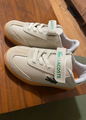 26 Beden Beyaz Lacoste Erkek Çocuk Spor Ayakkabı Velcro