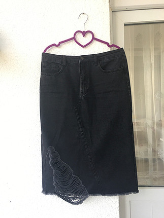Koton siyah kot jean etek