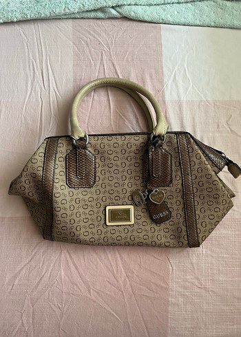 Bej Vintage Guess Çanta