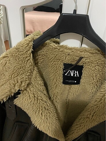 xs Beden kahverengi Renk Zara kürklü ceket