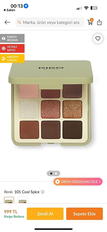 Kiko Kiko far paleti