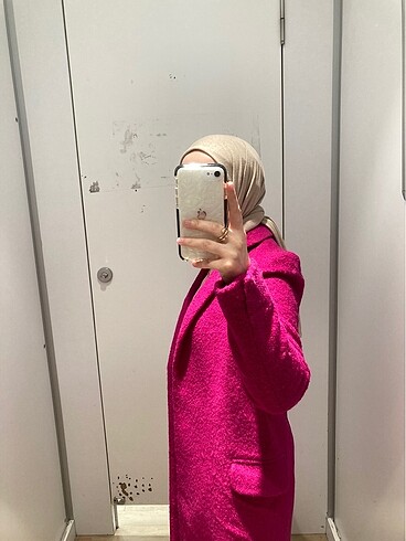 xs Beden Mango Fuşya Kaban