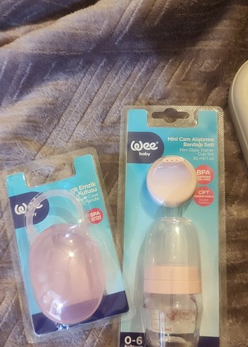Wee Baby Mini Cam Alıştırma Bardağı Seti Pembe