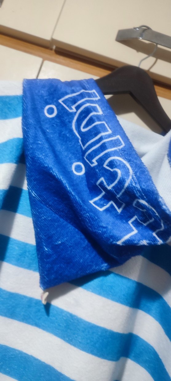 Mavi Baskılı Erkek Çocuk Bornozu - Görsel 5