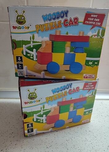Woody Woody puzzle ahşap araba