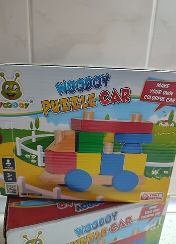 Beden Renk Woody puzzle ahşap araba