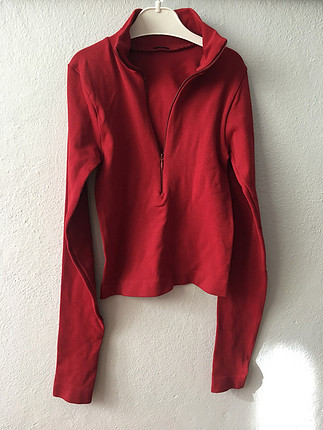 Urban Outfitters Kırmızı renk uzun kollu sweatshirt