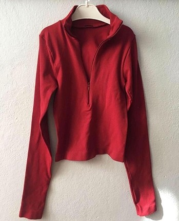 Bordo renk sweatshirt