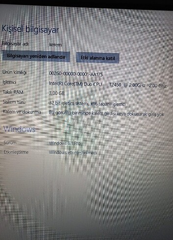 Beden Renk Laptop